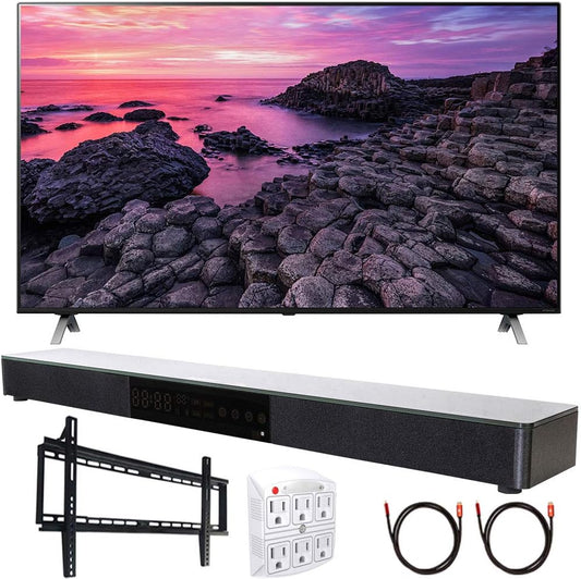 LG E2LG65NANO90 65" NanoCell TV Soundbar Bundle