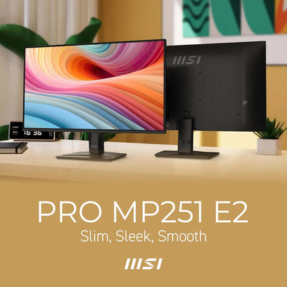 MSI PRO MP251 E2 24.5" 120Hz FHD IPS Gaming Monitor