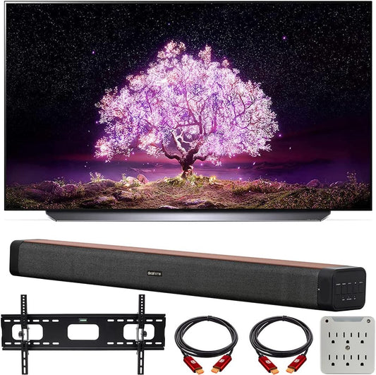 LG E22LGOLED65C1PUB 65" 4K Smart OLED TV Bundle