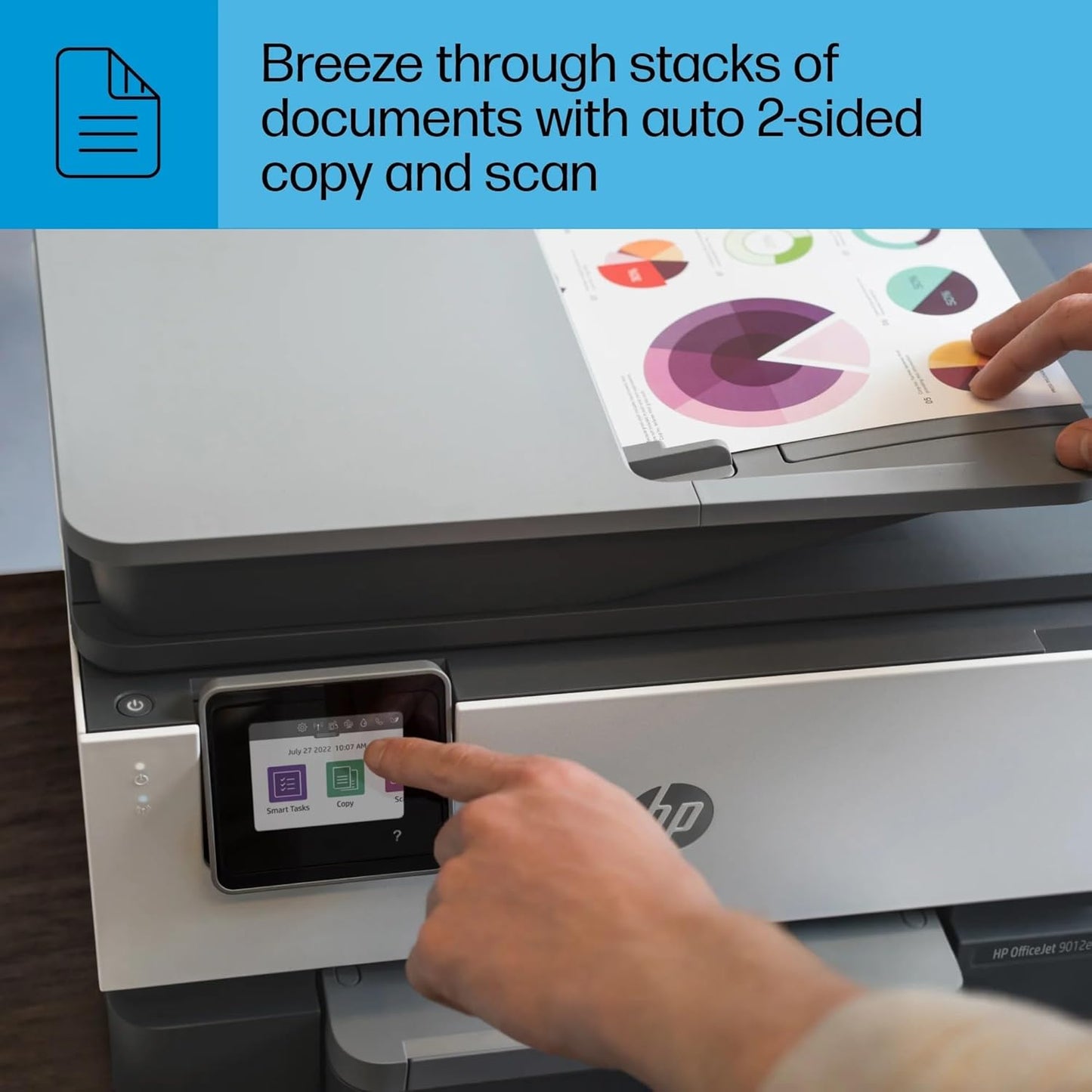 HP OfficeJet 9012e Renewed All-in-One Printer: Ink Included