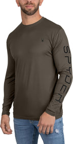 Spyder Mens Crew Neck Long Sleeve Ultra Soft T-Shirt