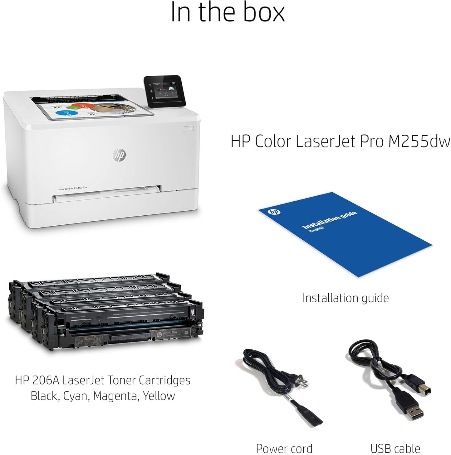 HP M255dw Color LaserJet Pro Wireless Printer