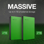 Seagate STEA2000403-cr 2TB Xbox Game Drive Green Renewed