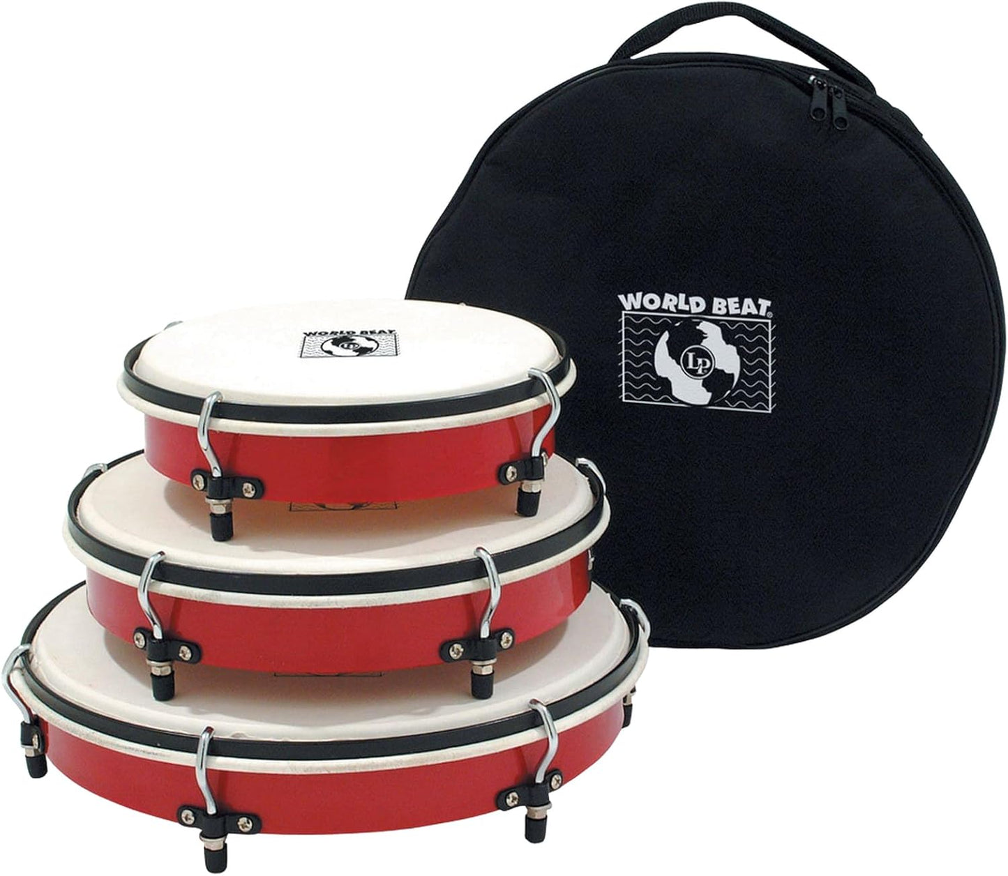 Latin Percussion WB505 Hand Drum - Red Frame Drum for Percussion
