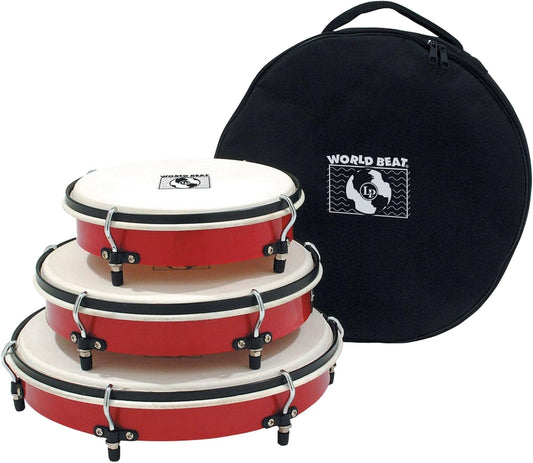 Latin Percussion WB505 Hand Drum - Red Frame Drum for Percussion