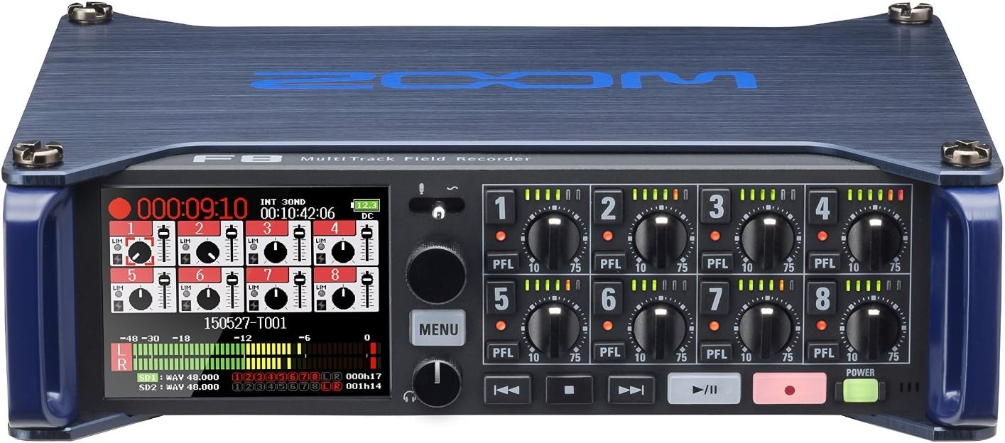 Zoom F8 MultiTrack Field Recorder for Filmmaking