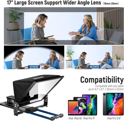 Neewer 10101382 X17 Teleprompter with Remote