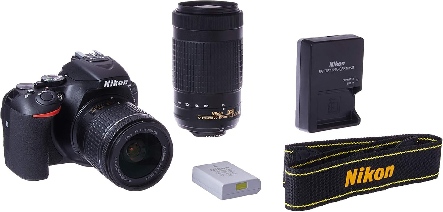 Nikon 1580 D5600 DSLR 18-55mm 70-300mm Lens Kit
