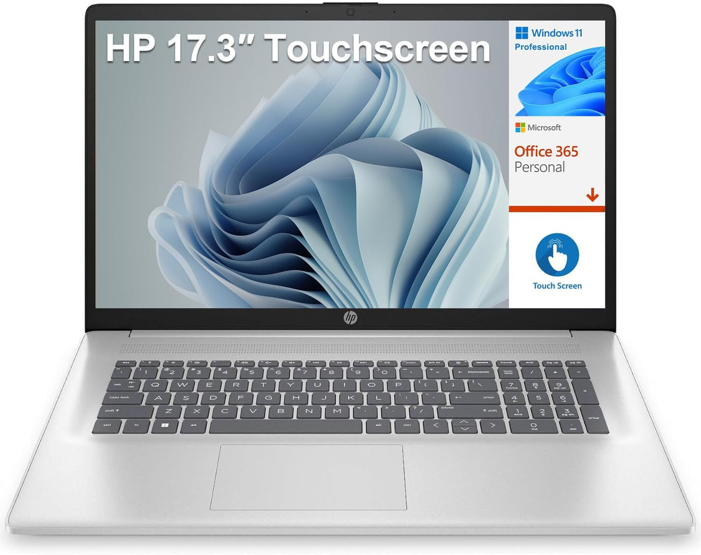 HP 17-cn Pentium Silver Touchscreen Business Laptop