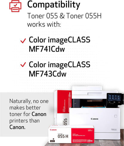 Canon Toner 055 Black Genuine Laser Cartridge