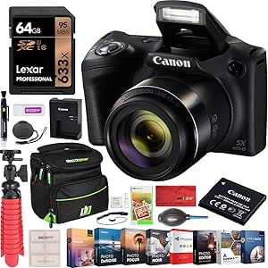 Canon E4CNPSSX420ISK PowerShot SX420 42x Zoom Camera Bundle