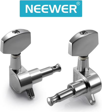 Neewer Guitar String Tuning Pegs Machine Heads - Silver