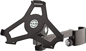 K&M 19723.000.55 iPad Mini Clamp On Holder - Black