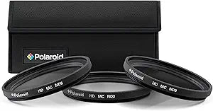 Polaroid PL3NDKIT49 49mm Neutral Density Filter Kit ND3 ND6 ND9