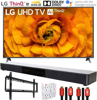 LG E2LG82UN8570PUC 82" 4K UHD Smart TV Soundbar Bundle