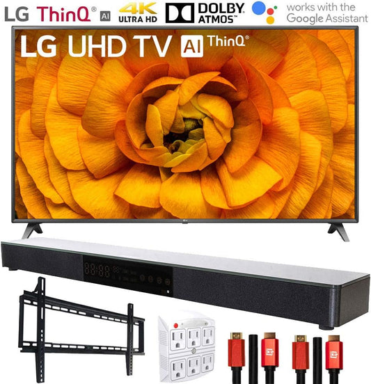 LG E2LG82UN8570PUC 82" 4K UHD Smart TV Soundbar Bundle