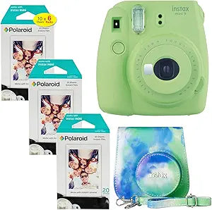 Fujifilm Instax Mini 9 Camera Film Bundle Lime Green