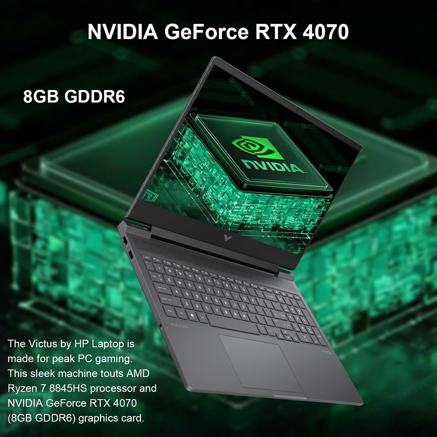 HP TPN-C152 Victus 16.1" Gaming Laptop RTX 4070 Ryzen 7