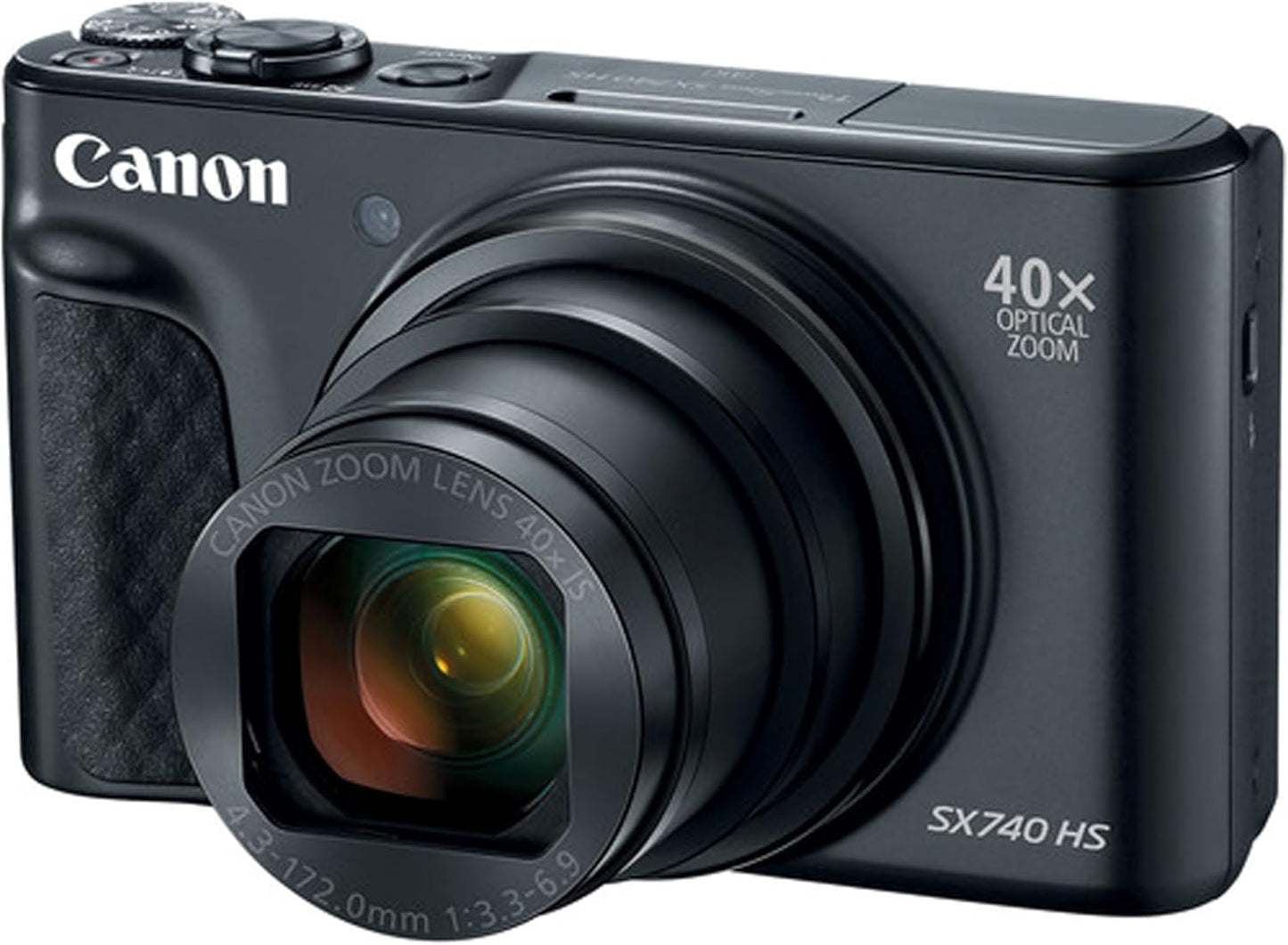 Canon SX740 HS 40x Zoom Compact Camera Bundle (Renewed)