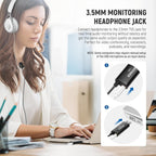 Neewer 21000134 USB Lapel Microphone with Monitoring