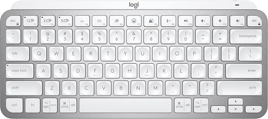 Logitech MX Keys Mini Wireless Illuminated Keyboard - Pale Gray
