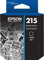 Epson T215120-S Ink Cartridge: 215 Black Standard Capacity