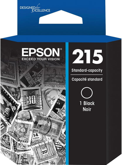 Epson T215120-S Ink Cartridge: 215 Black Standard Capacity