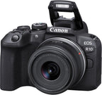 Canon EOS R10 Mirrorless Camera Bundle - 18-45mm & 75-300mm Lens