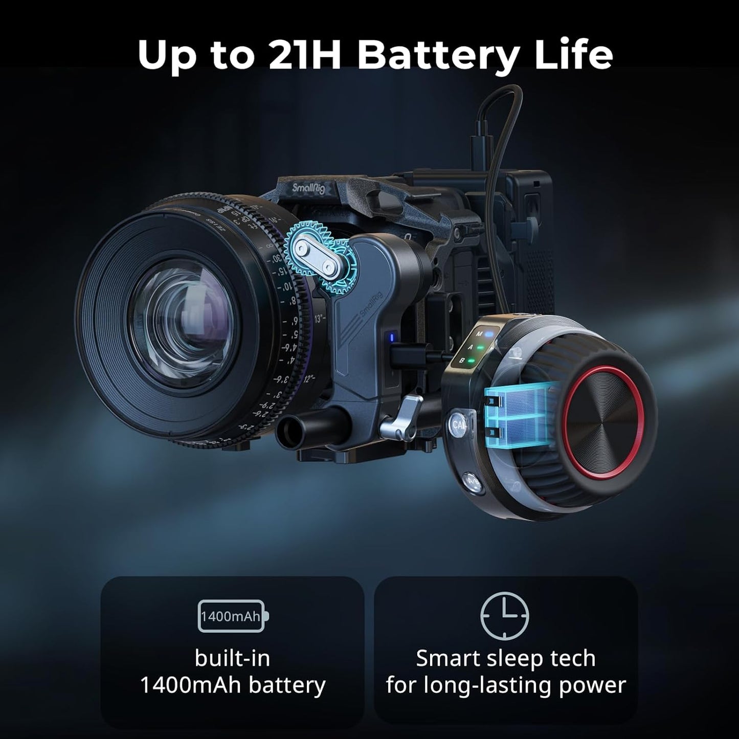 SmallRig 4296 Wireless Follow Focus Kit (Lite) Handwheel Controller