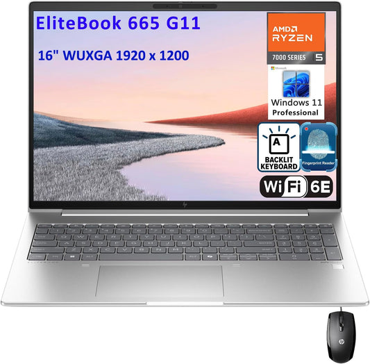 HP 665 G11 EliteBook: Ryzen 5 7535U, 16GB DDR5, 512GB SSD, 16" FHD+