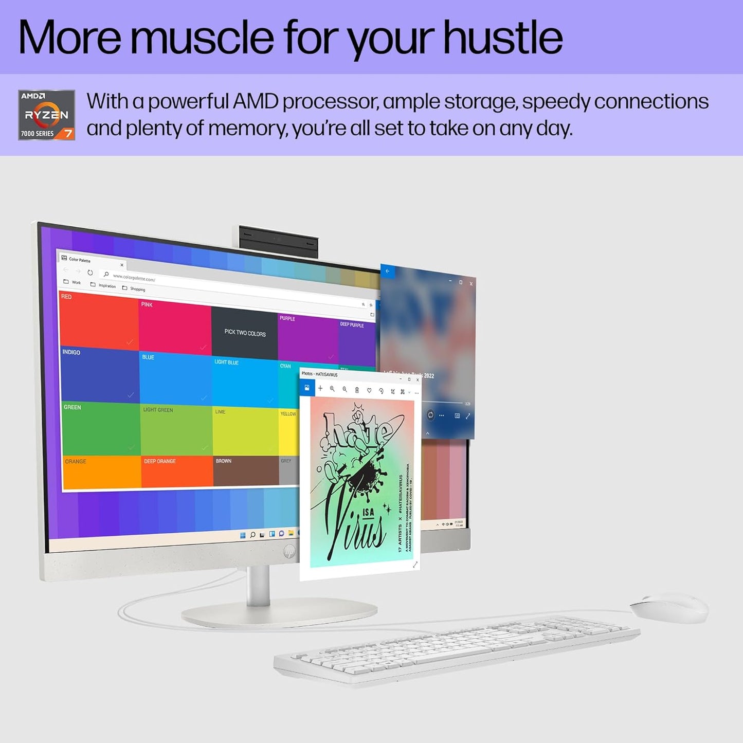 HP 27-cr0012 27" All-in-One Desktop PC (2024)