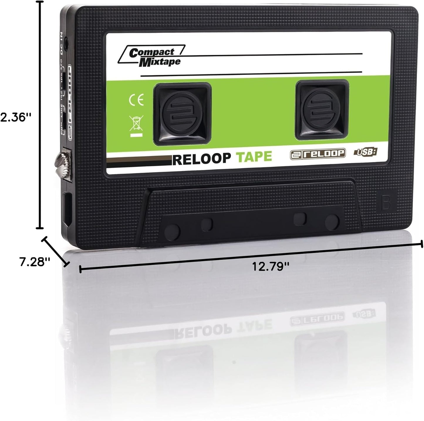 Reloop AMS-TAPE USB Tape Recorder Retro Cassette Look