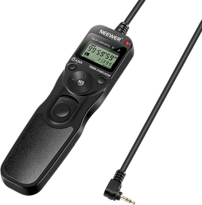 Neewer 10000374 LCD Timer Shutter Remote Control for Canon/Pentax