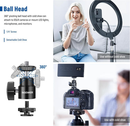 Neewer Camera Desk Mount C-Clamp Adjustable Light Stand