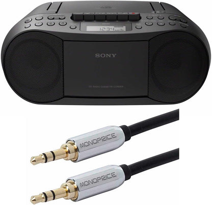 Sony CFD-S70 B CD Cassette Boombox with AUX