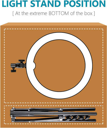 Neewer 10092681 18-inch Dimmable LED Ring Light Kit Stand