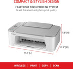 Canon 4977C022 PIXMA TS3520 Wireless All-in-One Printer (White)
