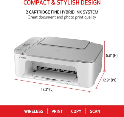 Canon 4977C022 PIXMA TS3520 Wireless All-in-One Printer (White)