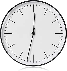 RCA RCWC10BW 10-Inch Silent Quartz Wall Clock