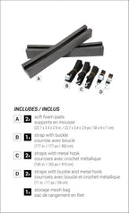 Pelican PS0481-3-00 Universal Kayak SUP Car-Top Carrier