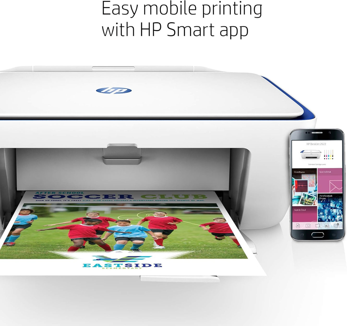 HP 2622-V1N07A DeskJet Wireless All-in-One Printer Renewed