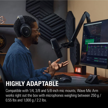 Elgato 10AAM9901 Wave Mic Arm Premium Broadcasting Boom