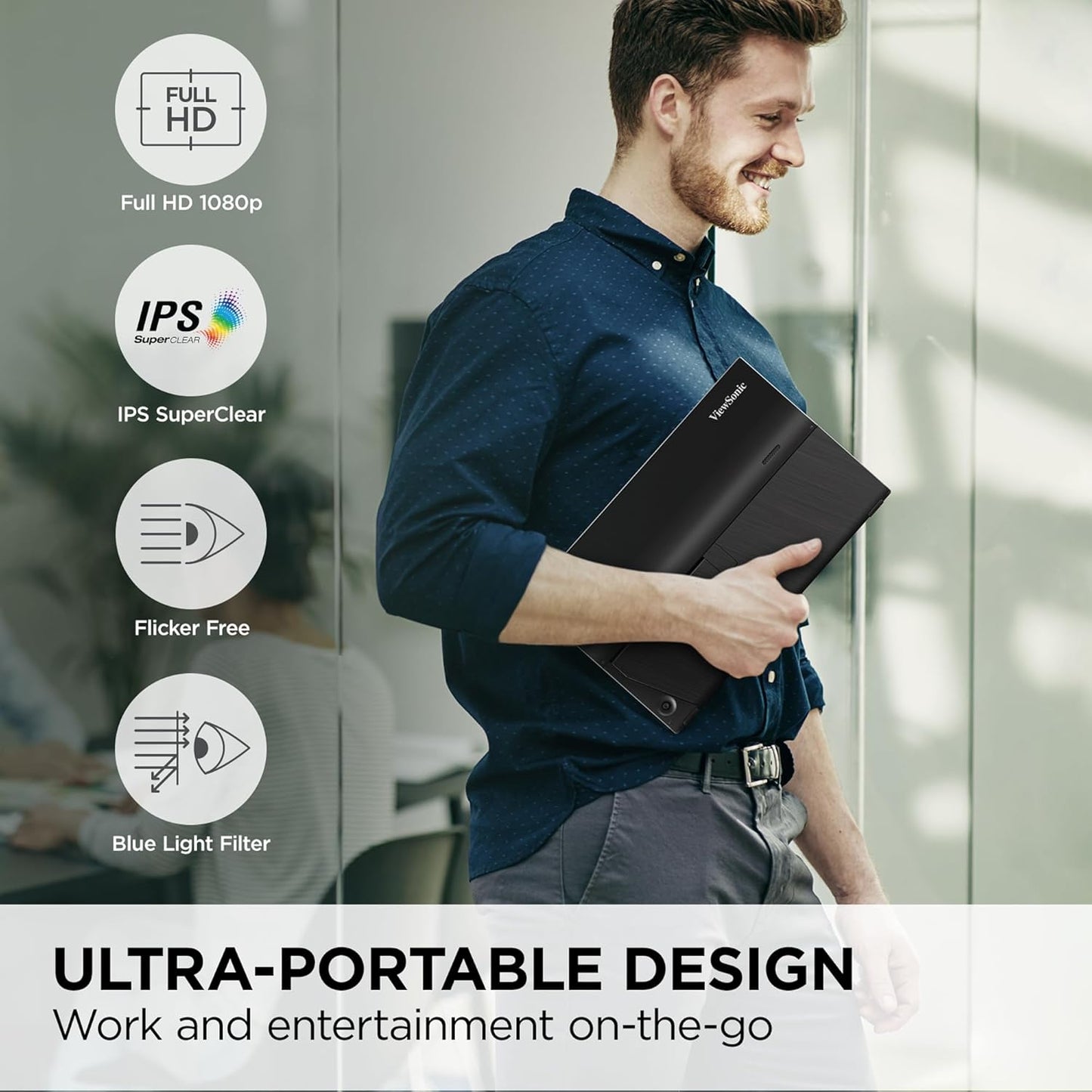 ViewSonic VA1655 15.6-Inch 1080p Portable IPS Monitor