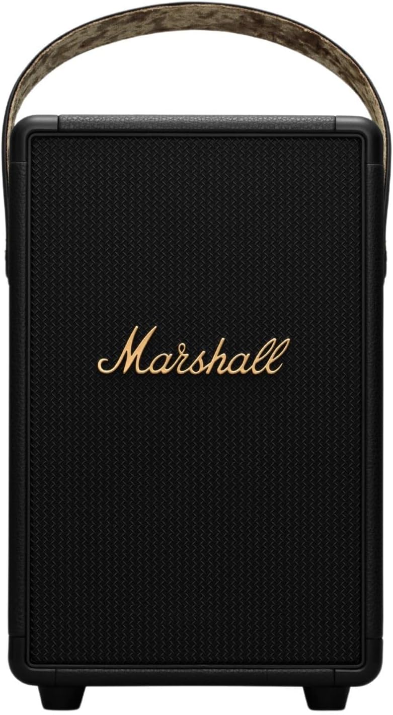Marshall 1006118 Tufton Portable Bluetooth Speaker - Black & Brass — main product image