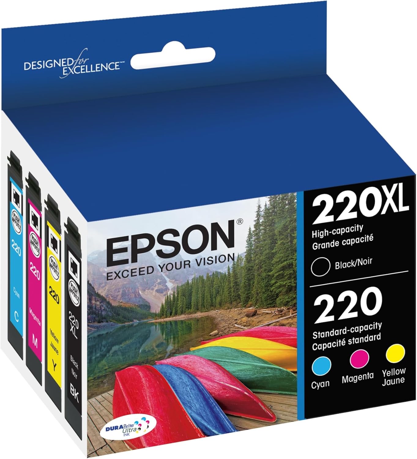 Epson T220XL-BCS DURABrite Ink Cartridge Combo Pack High Capacity