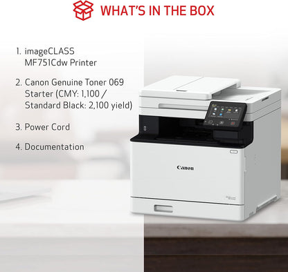 Canon 5455C015 imageCLASS MF751Cdw Wireless Color Laser Printer