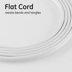 GE 50251 3-Outlet Flat Plug Extension Cord