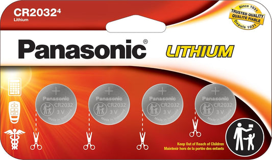 Panasonic CR2032PA/4BW Lithium Coin Cell 4-Pack