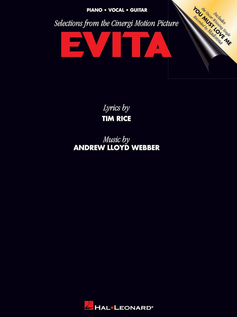 Hal Leonard Corporation Evita Songbook Piano Vocal Guitar — main product image