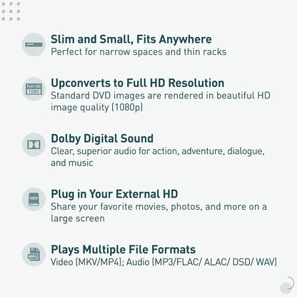 Panasonic DMP-BD90P-K Blu-ray DVD Player Full HD Dolby Digital
